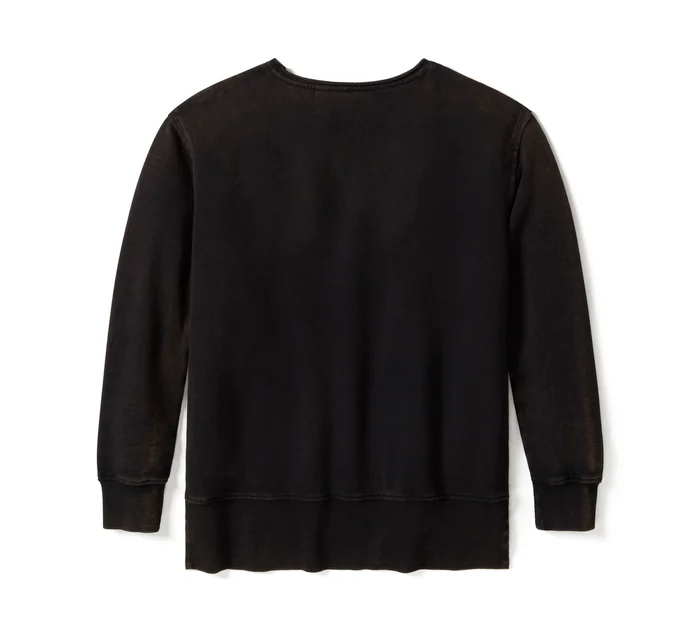 Women's Lowrider Sunset Oversized Crew - Harley Black