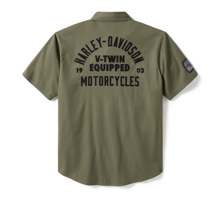 Men's V-Twin Equipped Solid Mechanics Shirt