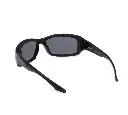 Sequoia Rectangular Motorcycle Riding Sunglasses - Shiny Black