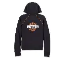 Women's Classic Bar & Shield Zip Front Hoodie - Harley Black