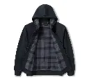 Plaid Lined Zip Hoodie