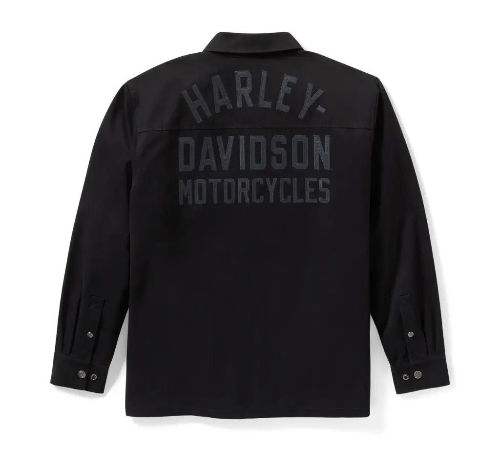 Racer Font Solid Shirt Jacket