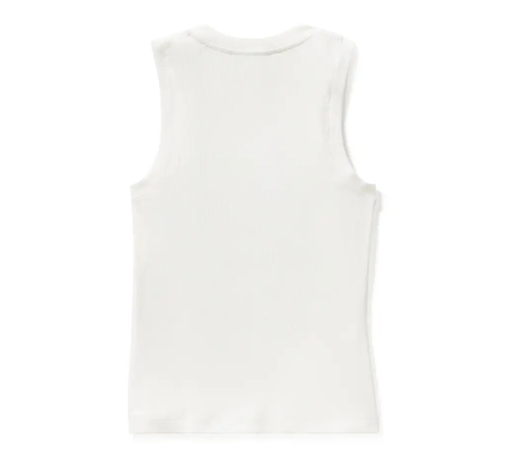 Serpent Rose Bling Ribbed Tank