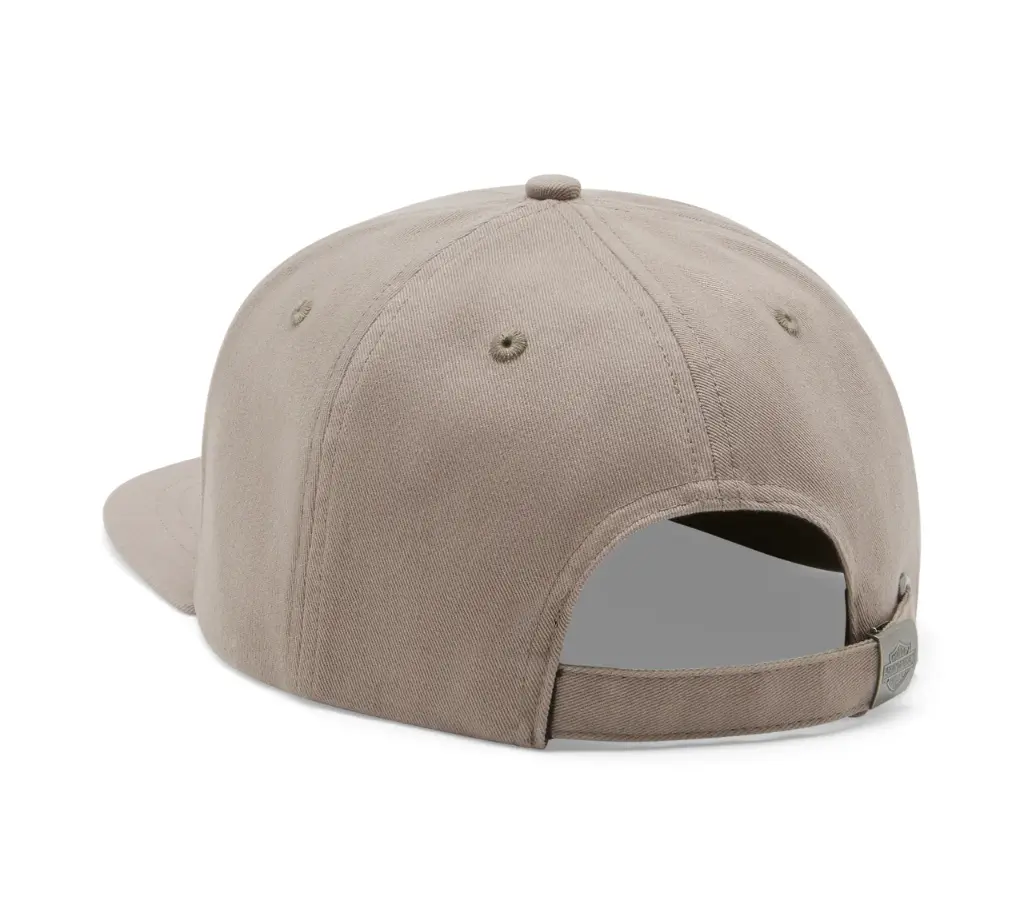 Leather Bar & Shield Switchback Adjustable Cap