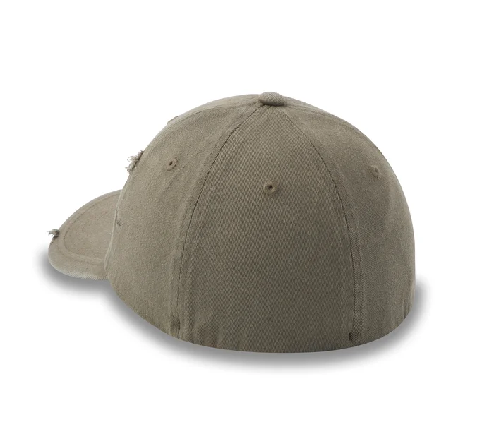 Flying Lap Distressed Stretch-Fit Cap - Grape Leaf