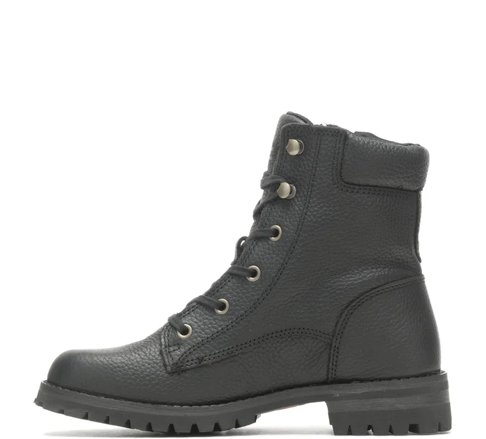 Women's Leather Nolana 6" Lace Waterproof Riding Boots - Black