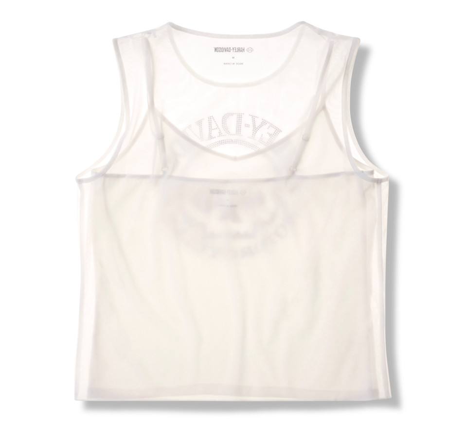 Willie G™  Skull Bling Mesh Top