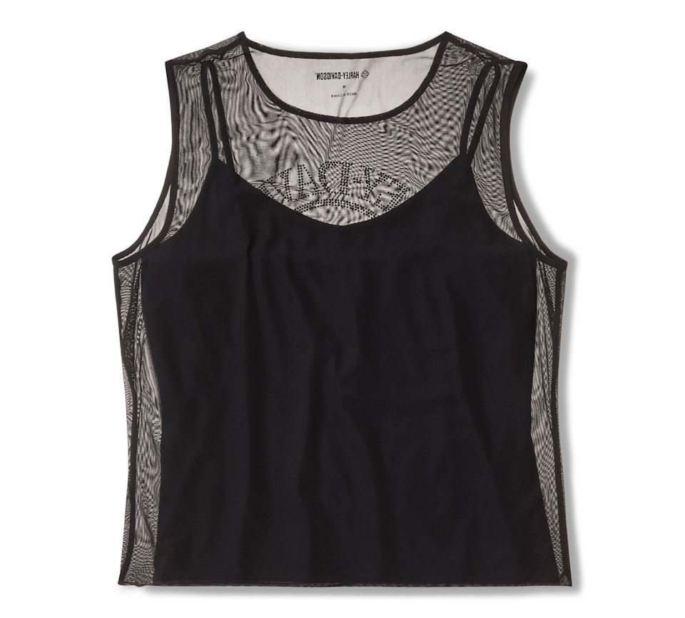 Willie G™  Skull Bling Mesh Top