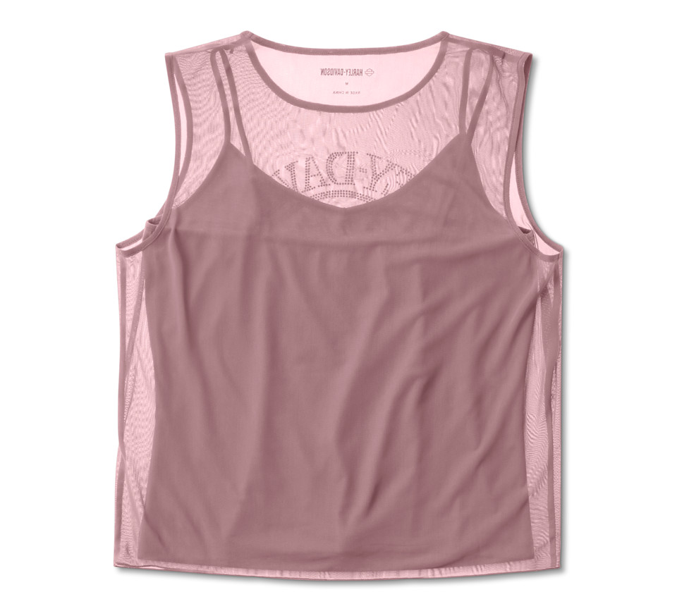 Willie G™  Skull Bling Mesh Top