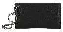 SKULL EMBOSS TRUCKER CHAIN WALLET BLACK
