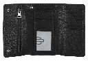 SKULL EMBOSS TRUCKER CHAIN WALLET BLACK