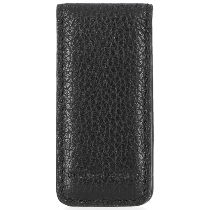 #1 LEATHER MONEY CLIP BLACK