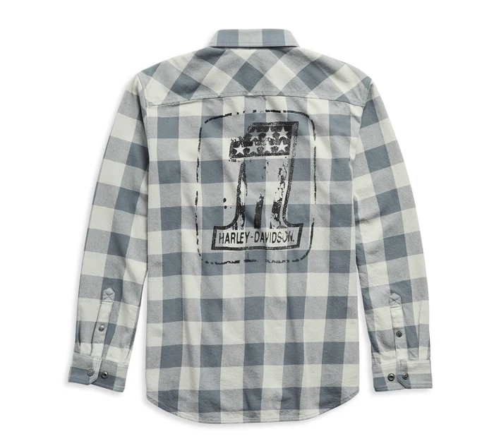 Men's #1 Logo Plaid Shirt