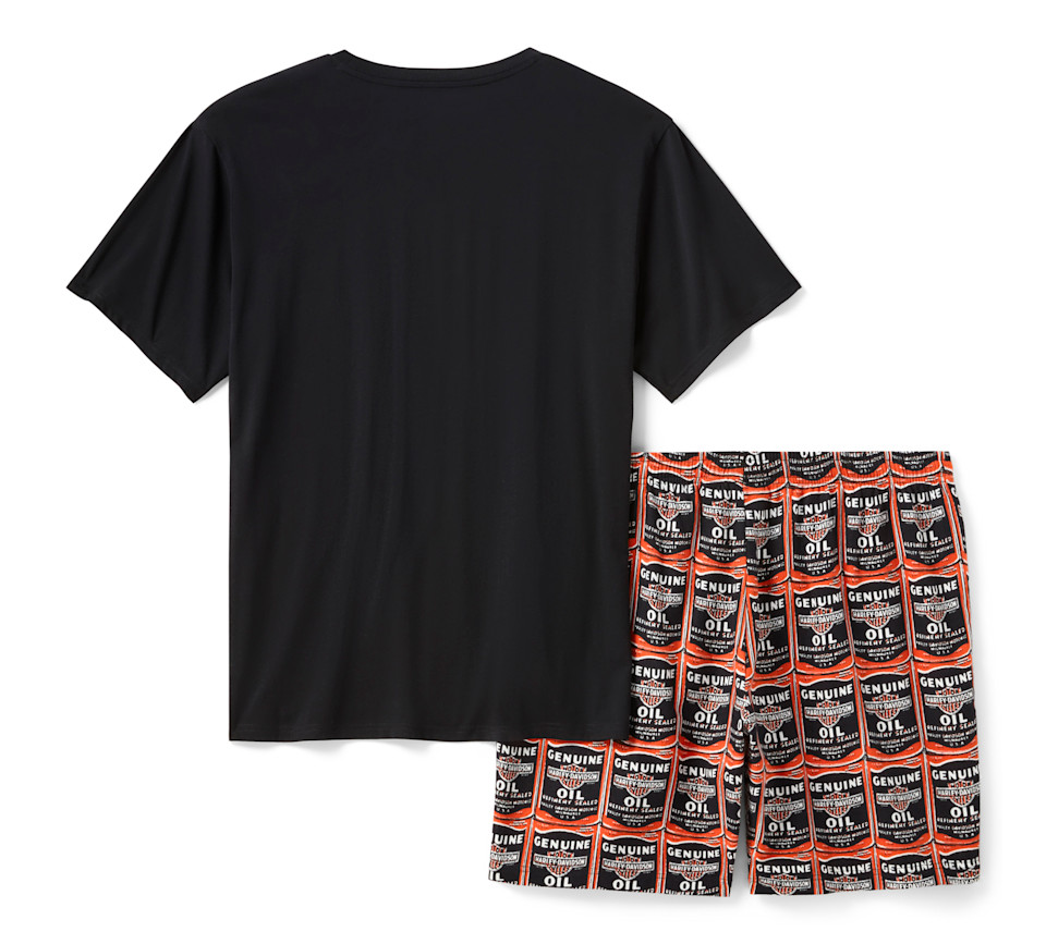 Oil Can Bar & Shield  Pajama Shorts Set