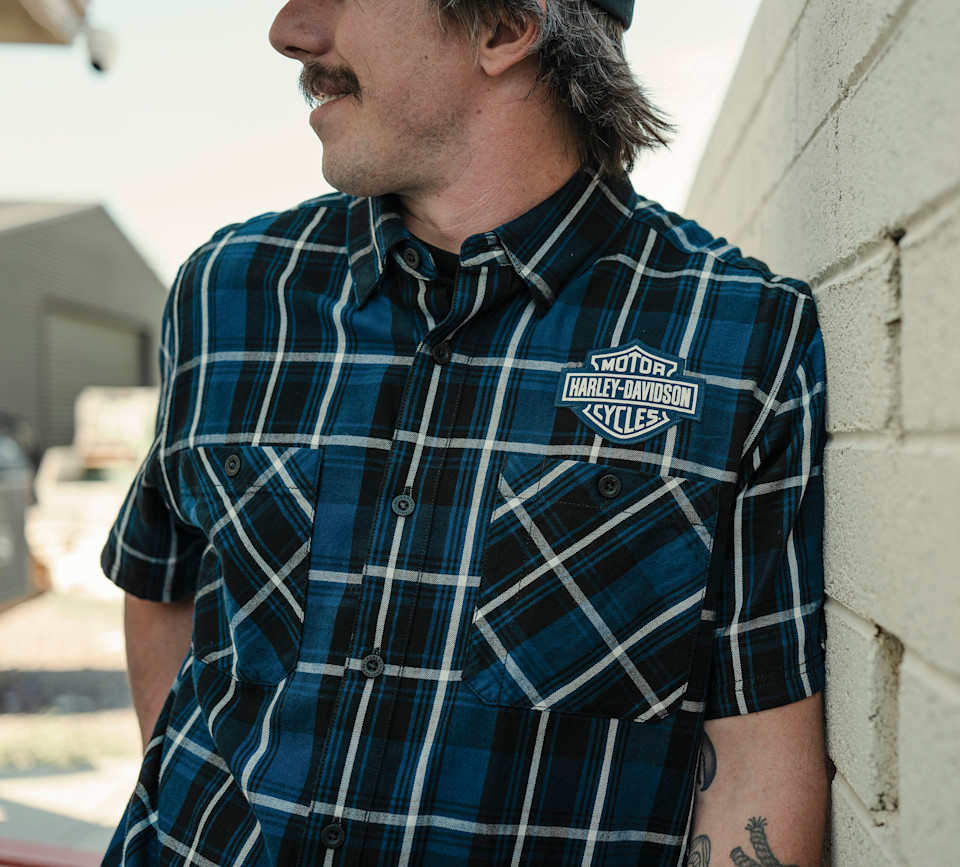 H-D® Essential Short Sleeve Plaid Shirt