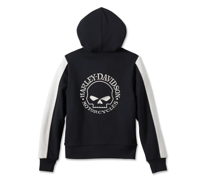 Women's Willie G Sherpa Lined Zip Front Hoodie - Black Beauty