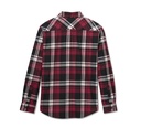 Men's Bar & Shield Flannel Shirt - Plaid - Chili Pepper & Harley Black