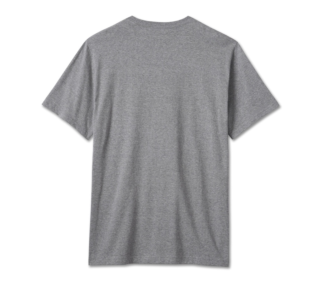 Men's Bar & Shield Tee - Medium Heather Grey