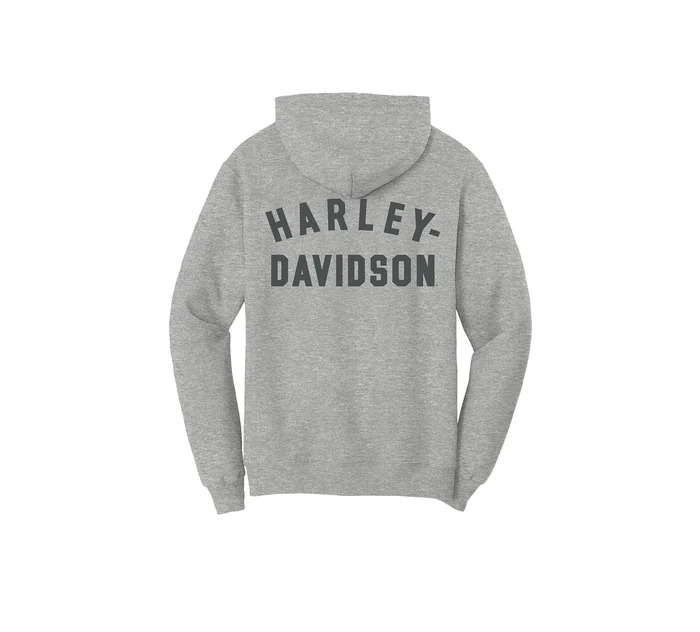 Women's Special Racer Font Zip Front Hoodie - Light Grey Heather