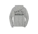 Women's Special Racer Font Zip Front Hoodie - Light Grey Heather