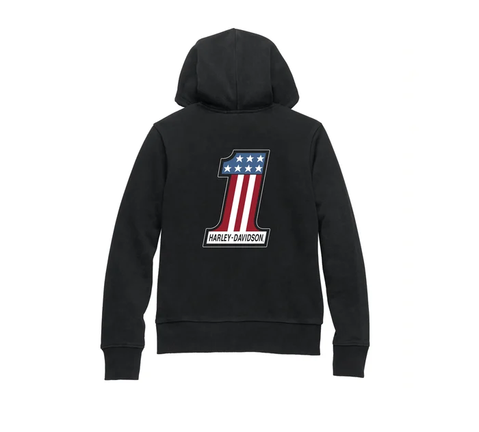 Women's Special #1 Race Zip Front Hoodie