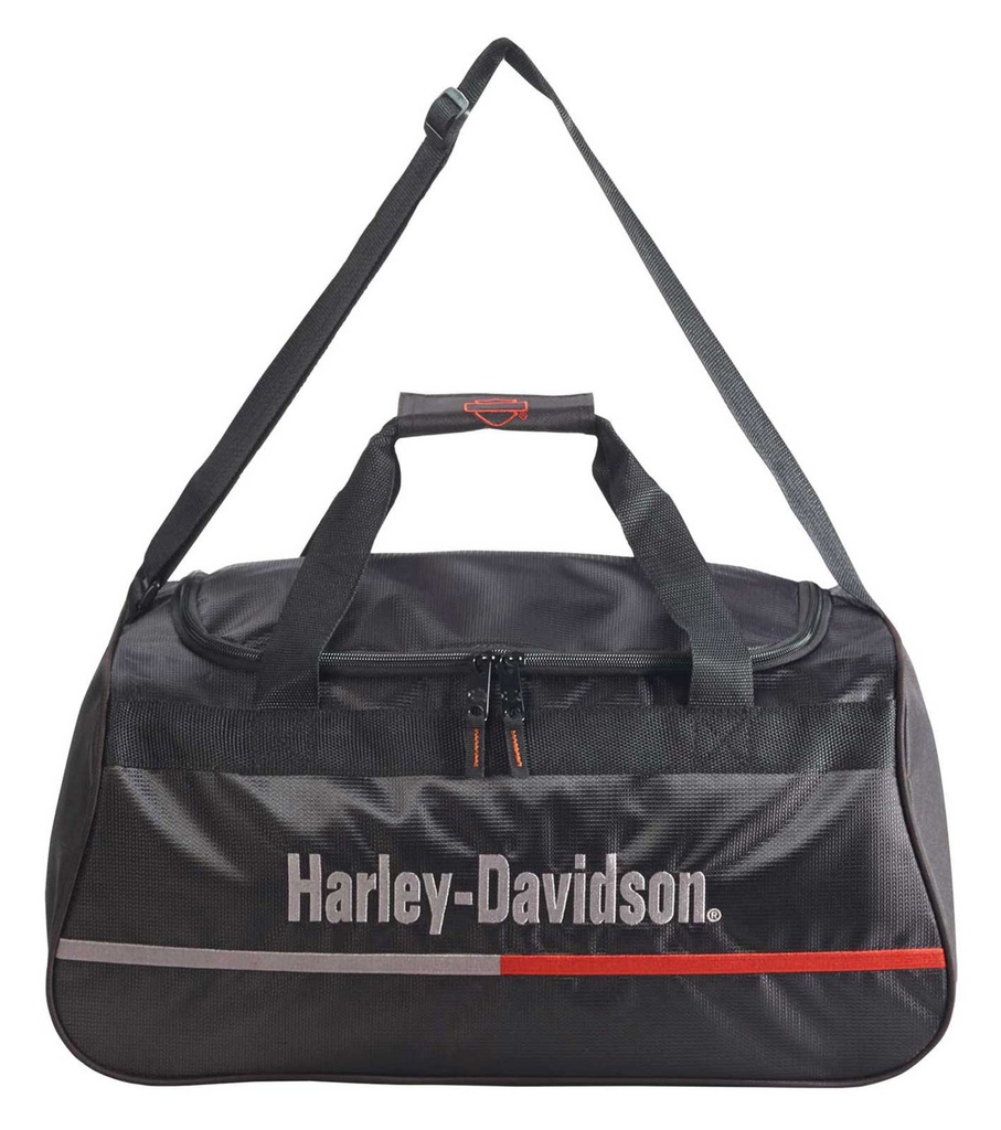On Tour Sports Duffel Bag w/ Shoulder Strap - Midnight Black