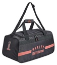 Rust Orange #1 Logo Sports Duffel Bag w/ Shoulder Strap Black