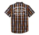 Men's Staple Short Sleeve Shirt - Plaid - Harley Black & Quiet Shade