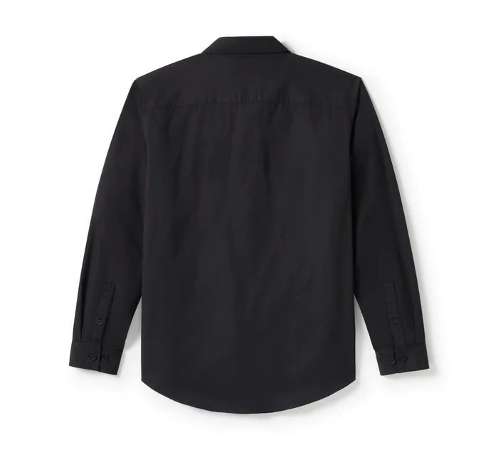 Bar & Shield Solid Long Sleeve Shirt
