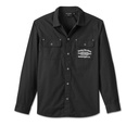 Men's Worker Long Sleeve Overshirt - Harley Black