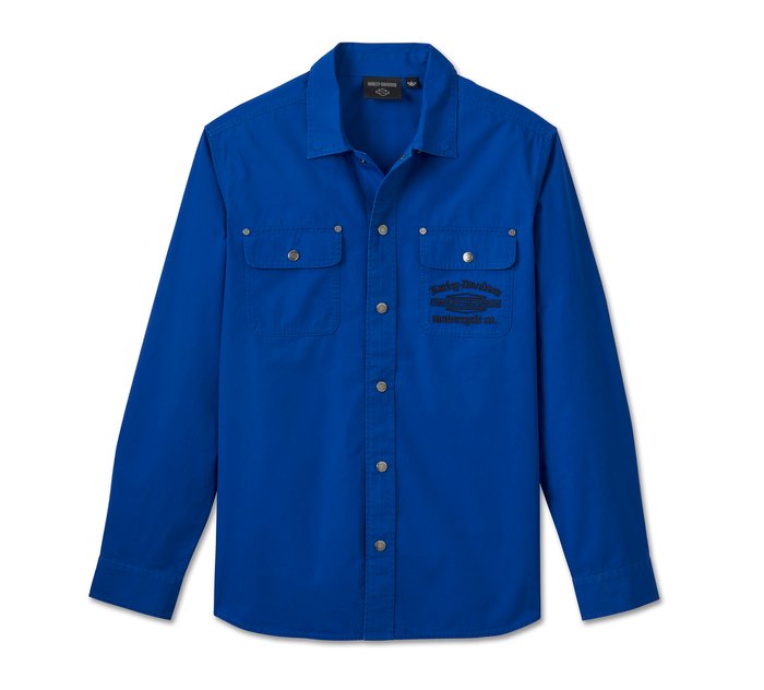 Men's Worker Long Sleeve Overshirt - Surf the Web