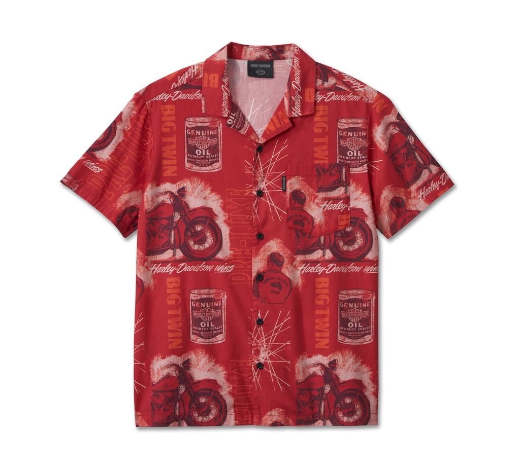 Men's Roaring Aloha Short Sleeve Shirt