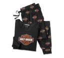 Women's Bar & Shield Long Sleeve Pajama Set - Harley Black