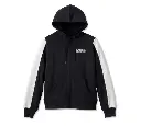 Women's Willie G Sherpa Lined Zip Front Hoodie - Black Beauty