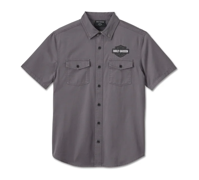 Men's Ashes Short Sleeve Shirt - Blackened Pearl