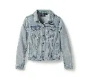 Women's Rose & Thorn Bling Denim Jacket