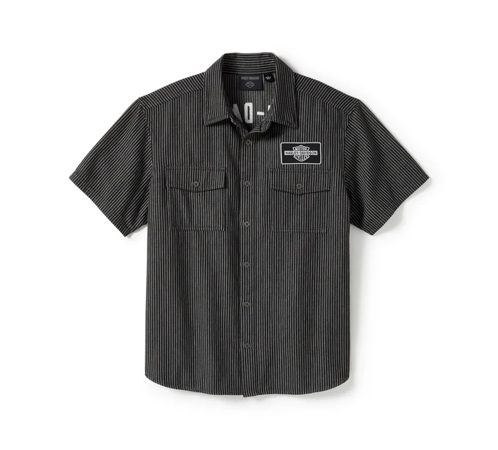 Men's V-Twin Equipped Striped Mechanics Shirt