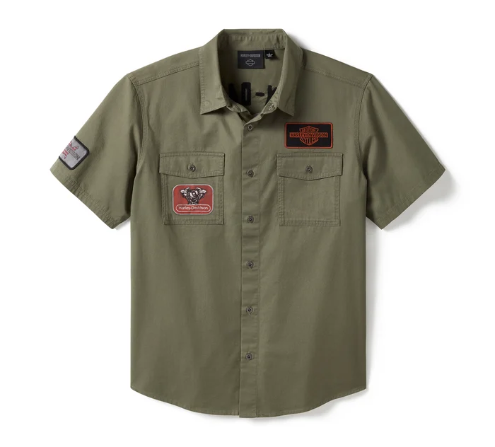 Men's V-Twin Equipped Solid Mechanics Shirt