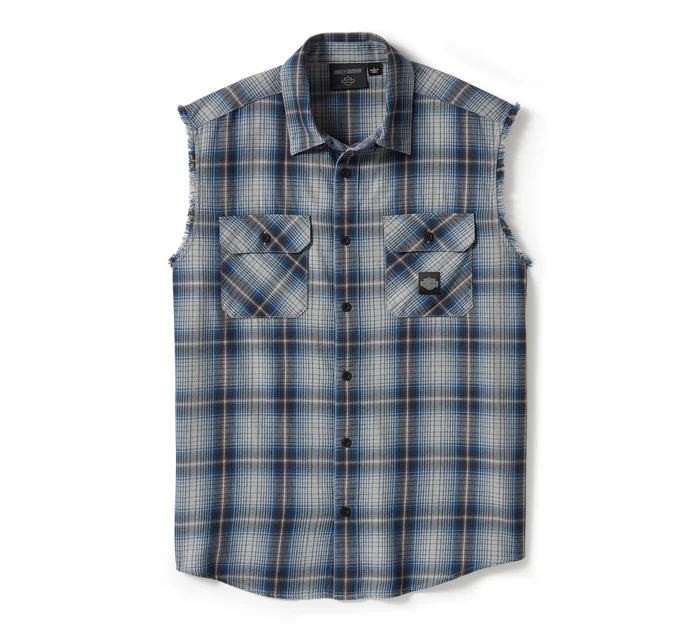 Men's V-Twin Equipped Plaid Blowout - Plaid - Ghost Gray & EnsignBlue