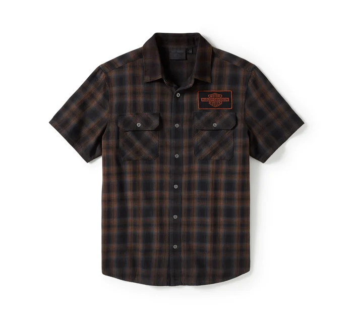 Bar & Shield Plaid Short Sleeve Shirt