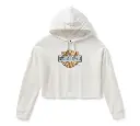 Women's Chrome Evo Bar & Shield Cropped Pull Over Hoodie