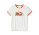Women's Hug A Harley Ringer Tee - Cloud Dancer