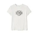 Women's Essential Bling Crew Neck Tee - Cloud Dancer