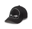 Willie G Skull Reflective Softail Stretch Fit Baseball Hat