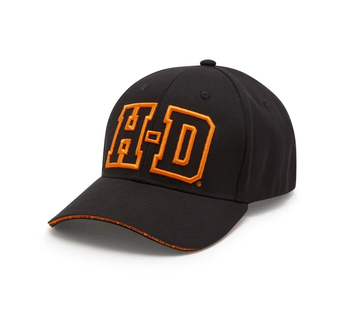 H-D Softail Stretch Fit Baseball Hat - Harley Black