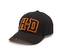 H-D Softail Stretch Fit Baseball Hat - Harley Black