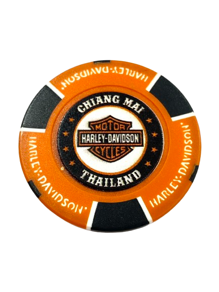 Poker Chip-Orange