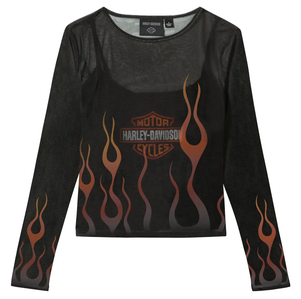 Flames For Days Mesh Top