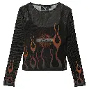 Flames For Days Mesh Top