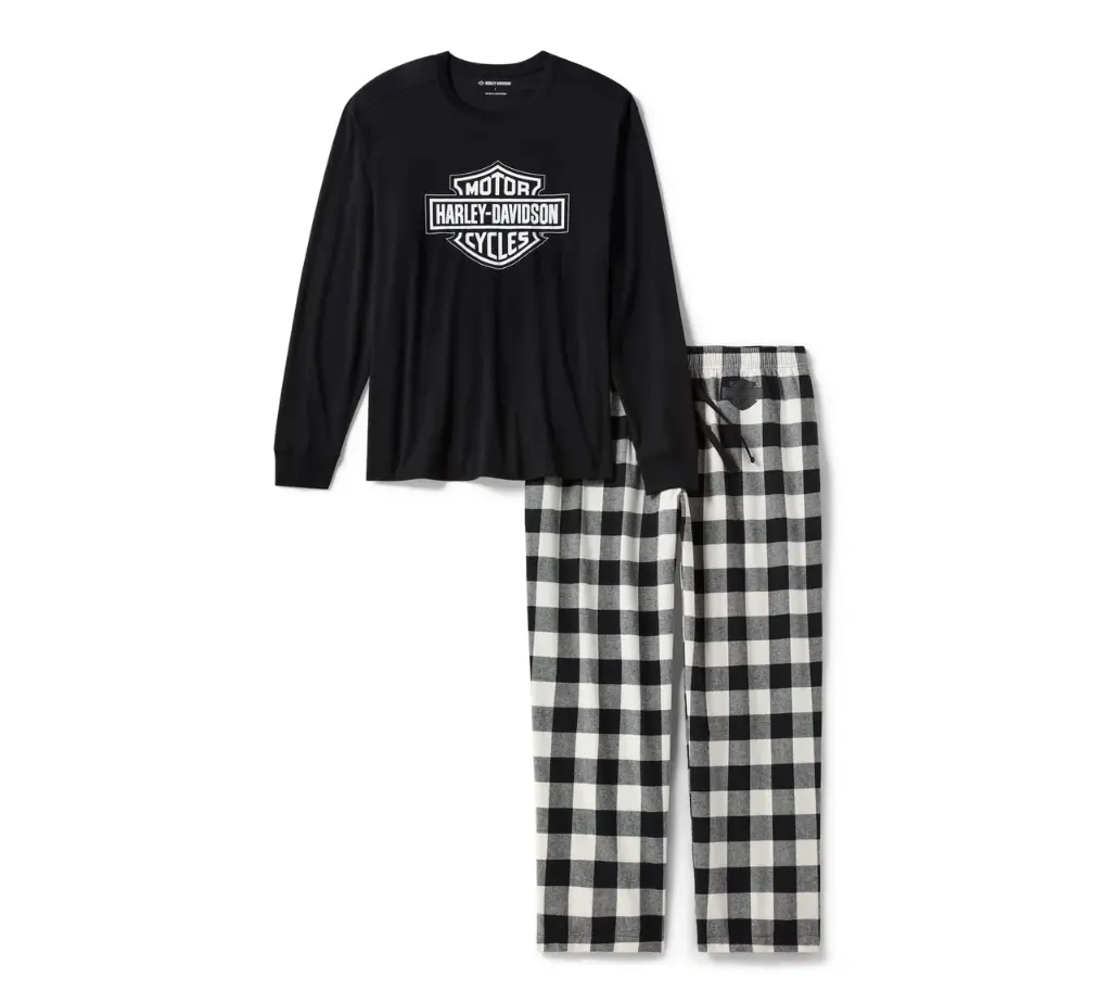 Bar & Shield Buffalo Check Pajama Set